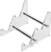 Keyboard Display Stand Holder Mechanical Computer Keyboard Stand Shelf for Desk Transparent Acrylic Stand Keyboards Storage Holder Tray for Computer Tablet Picture Frame (M)