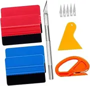 Luxshiny 1Set Vinyl Wrap Tool Kit for Car Window Tinting Installation with Cutter Felt Squeegee for DIY Wrapping and Professional Use Efficient Vinyl Film Application