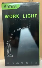 Aaleds Rechargeable LED Mah, Portable Gooseneck Work Light 3 Modes 1000