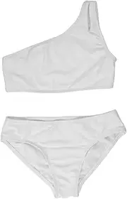 [DAYU] Girl's Bikini Set One Shoulder Two Piece Swimsuit Bathing Suit