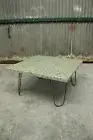 Terrazzo Concrete Table with Steel Legs