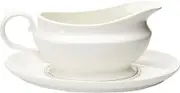 Maxwell & Williams White Basics Gravy Boat & Saucer 550ML Gift Boxed