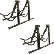 CC-DGS-2PK Universal Folding Double Guitar Stand with Secure Lock, Pack of 2