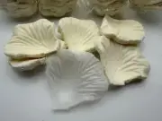 2000 Pcs White Cream Artificial Rose Petals for Wedding, Proposal, Event, Table