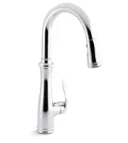 KOHLER 560-CP Bellera Pull-Down Kitchen Faucet, Kitchen Sink Faucet Pull Down