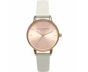 Olivia Burton White Leather Watch