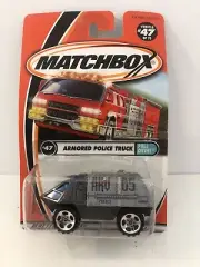 Matchbox 2000 Armored Police Truck Pull Over #47 1:64, Die Cast
