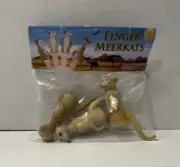 Archie McPhee FINGER MEERKATS 3 Piece Finger Puppets Set 3 Different Meerkats