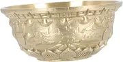 LIFKICH Treasures Bowl Ornament Copper Cornucopia Craft Home Decor for Living Aging Resistant Beautiful Design Housewarming Present