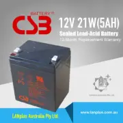 CSB HR1221W 12V 5Ah 21W High Rate UPS Rechargeable Battery For APC EATON