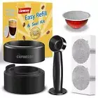 CAPMESSO Reusable Vertuo Pod Refill Kit Faster Seal Reusable Nespresso Vertuo...