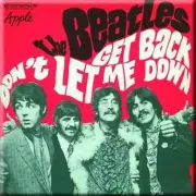 The Beatles Fridge Magnet Get Back Dont Let Me Down new Official 76mm x 76mm
