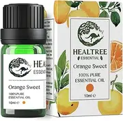 HEALTREE Sweet Orange Essential Oil - Australian 100% Pure Orange Sweet Oil for Diffuser & Bath Aromatherapy (10ml)