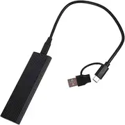 TEHAUX 1 Set Nvme SSD Enclosure Type C USB External Drive Adapter Case for Nvme Support Portable Hard Drive Reader for Mobile Storage Needs