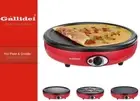 Large Crepe Maker & Electric Skillet Griddle with Pancake, Grill & Pikelet Tops