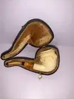 Amazing Carver Smoked Meerschaum Ornate Lattice Floral Bowl Rare