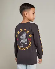[Dexter] Dexter Toddlers' Serpent Eagle Long Sleeve T-Shirt in Charcoal Grey Size 2 2 Charcoal Grey