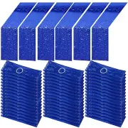 Newwiee 54 Pcs Blue Sequin Chair Sashes and Table Runners, 48 Sequin Chair Bo...
