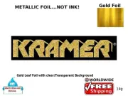Kramer Guitar Decal Foil Waterslide Headstock Restoration Logo 14g