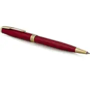 Parker Sonnet Trim Ballpoint Pen Medium Nib Gift Box Set (Red Lacquer Gold)