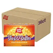 Jolly Time Blast O Butter Microwave Popcorn Pack of 36 Bags Movie Theater Flavor