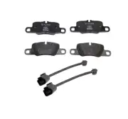 Rear Brake Pad Set w/ 2x Rear Brake Pad Sensor for PORSCHE Panamera 4 4S Base (for: Porsche)