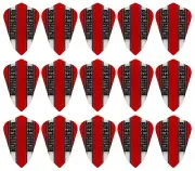 5 New Sets Ruthless Fantail 100 Micron Dart Flights - Ships w/ Tracking - Red