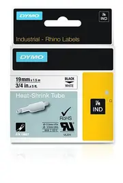 Dymo Industrial Heat-Shrink Tube Labels 19mm White