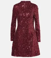 [Simkhai] Simkhai Safia sequined minidress UK 14 burgundy