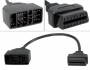 22pin to 16pin OBD1 to OBD2 Connect Cable for TOYOTA