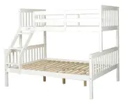 Glebe Single Over Double Bunk Bed White
