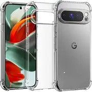 for Google Pixel 9 Pro XL Case, Pixel 9 Pro XL Case,Clear[Anti-Yellowing] [Shockpoof] [Military Grade Protection] Slim Fit Soft Flexible TPU Bumper Phone Case,Crystal Clear