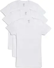 2(X)IST Mens 020351 Cotton Slim Fit Deep V Neck T-Shirt Multipack Base Layer Top