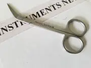 2 pcs Iris Angular Scissors 4.5" German Stainless Steel CE