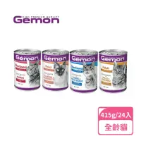在飛比找momo購物網優惠-【Gemon 啟蒙】主食貓罐頭415g-24入(貓主食罐、貓