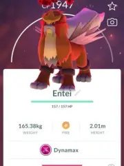 Pokémon Trade Go ----- Dynamax Entei