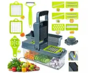 14-In-1 Vegetable Fruit Chopper Cutter Food Onion Veggie Dicer Slicer Kitchen