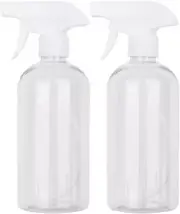 UUJOLY 17 Oz Plastic Spray Bottle Trigger Empty Spray Bottles Clear Refillable C