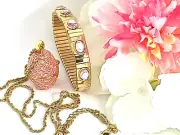 Faberge Easter Egg Necklace Pendant Jewelry gift for girlfriend Bday 24k GOLD HM