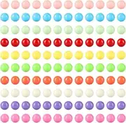 Ailebens 12mm Game Replacement Marbles Balls,120pcs Solid Color Acrylic Game Balls for Chinese Checkers,Board Game,Rainbow Bead Game,Color Sorting Toy,Marble Games (10 Colors)