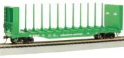 Bachmann HO Scale ~ New ~ 52' Center-Beam Flatcar - Burlington Northern ~ 12903
