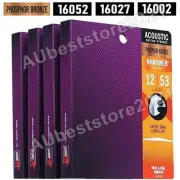 3 Pack Acoustic Guitar Strings Nanoweb Phosphor Bronze Custom 16027 16052 16002