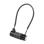 Cable Lock Security 4 Digit Combination Padlock for Backyard Garden Gate