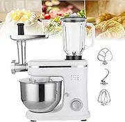 Multifunctional Stand Mixer, 1500W Dough Mixer with 5.5L Stainless Steel Bowl, Juicing Cup, Dough Hook & Whisk, 6 Speed Kitchen Mixer with Digital LED Screen for Most Home Cooking