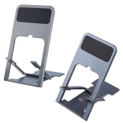 Adjustable Angle Height Phone Holder Storage Rack Foldable Desktop Stand