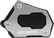 FUSHENGLI Motorcycle Kickstand Side Stand Extension Pad Compatible with R1250 R1200 GS Adventure GSA Gs1250 Motorbike Foot Stand Enduro(Silver)