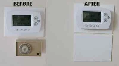 Universal Thermostat Wall Plate, Decorative Backplate 3D Printed