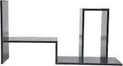 ACAGALA DIY Table Desktop Storage Rack Display Shelf Organizer Counter Top Bookcase (Black Walnut)