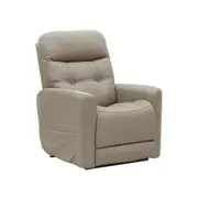 Theorem Brixton Petite Lift and Recline Fabric Armchair - Latte