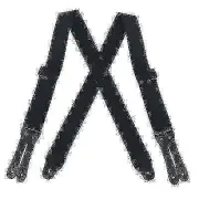 SuspenderStore Welch Super Tuff X-Back Work Suspenders - BUTTON - 2 Sizes